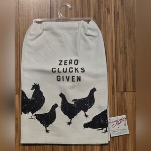 NWT Zero Clucks Given Hand Towel